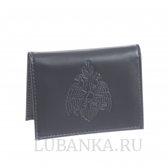 Обложка для удостоверения МЧС темно синяя