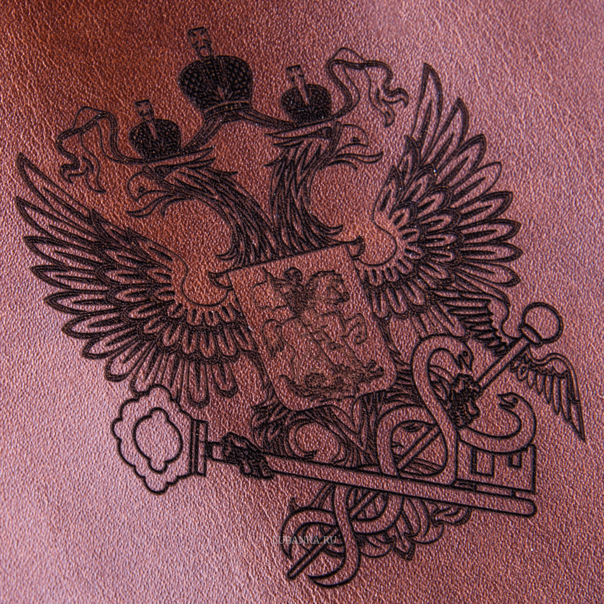 Обложка для паспорта Налоговая Служба коричневая