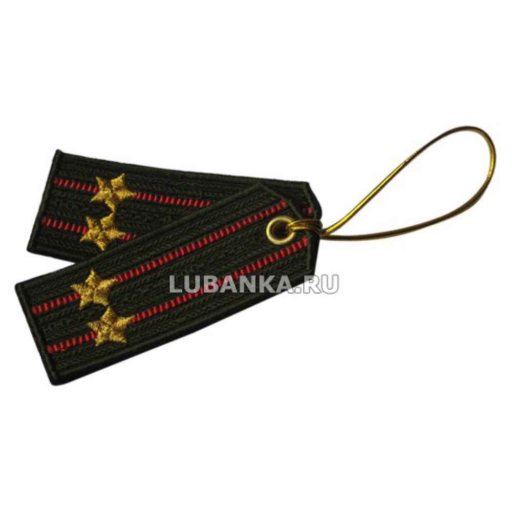 Брелок вышитый Погон подполковника общевойсковой