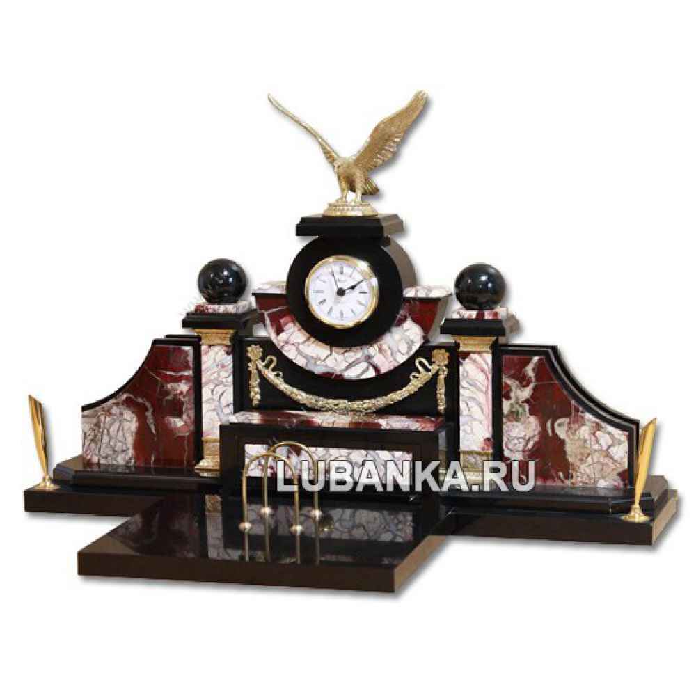 Настольный набор для руководителя «Монарх» из камня