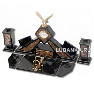 Настольный набор для руководителя «Орёл» из камня