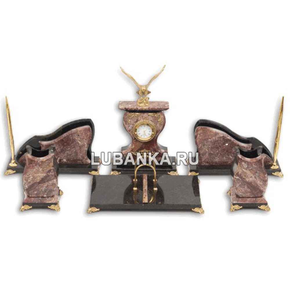 Настольный набор для руководителя «Сенатор» из камня