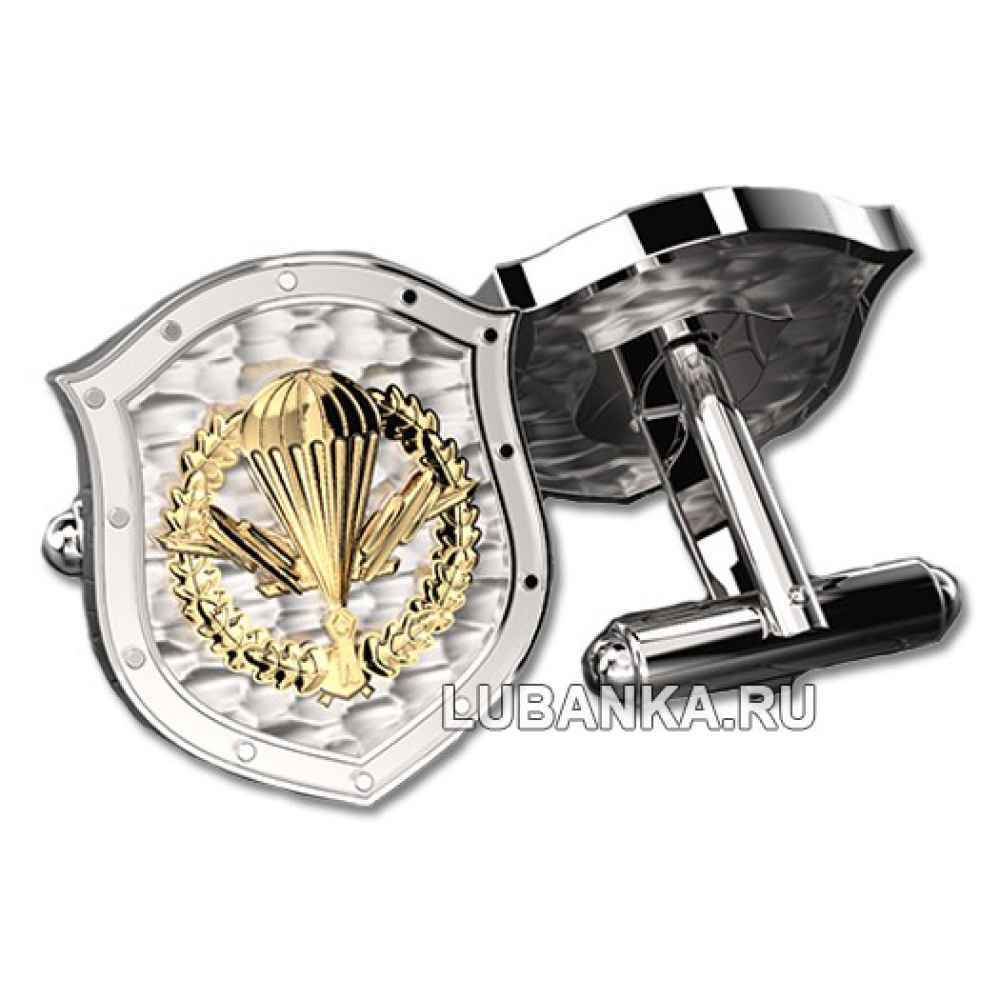 Запонки «ВДВ», серебро