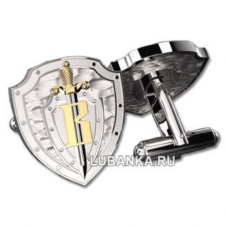 Запонки «ГСН Вымпел», серебро